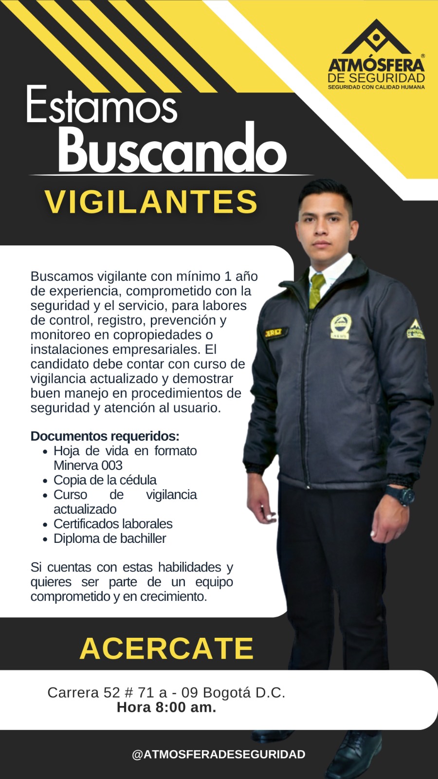 Estamos Buscando Vigilantes